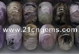 CCG137 15.5 inches 6*10mm rondelle natural charoite gemstone beads