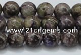 CCG22 15.5 inches 12mm round natural charoite gemstone beads