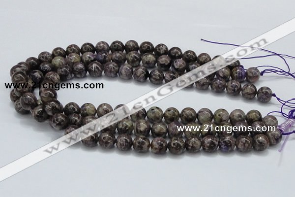 CCG22 15.5 inches 12mm round natural charoite gemstone beads