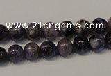 CCG26 15.5 inches 8mm round natural charoite gemstone beads