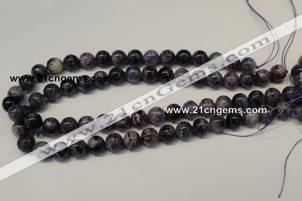 CCG28 15.5 inches 12mm round natural charoite gemstone beads