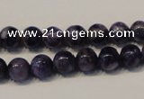 CCG31 15.5 inches 8mm round natural charoite gemstone beads