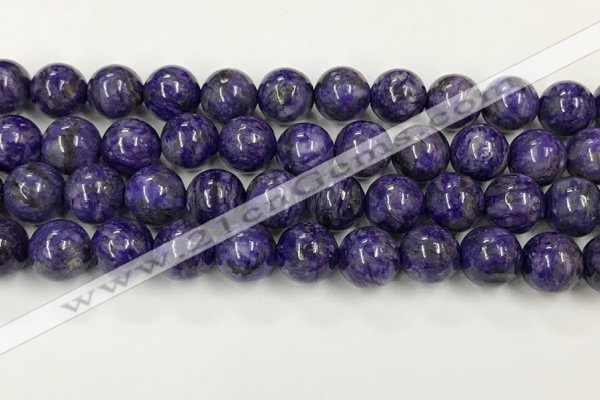 CCG313 15.5 inches 12mm round dyed charoite beads wholesale