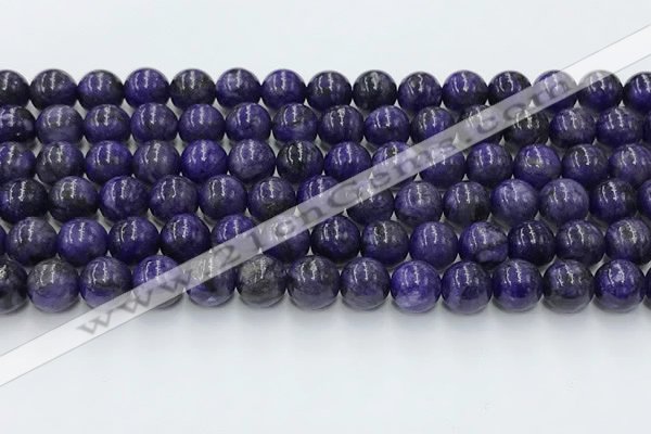 CCG316 15.5 inches 8mm round dyed charoite gemstone beads