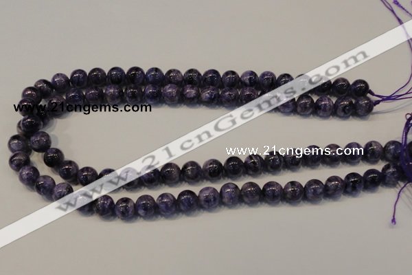 CCG32 15.5 inches 10mm round natural charoite gemstone beads