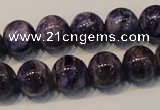 CCG33 15.5 inches 12mm round natural charoite gemstone beads