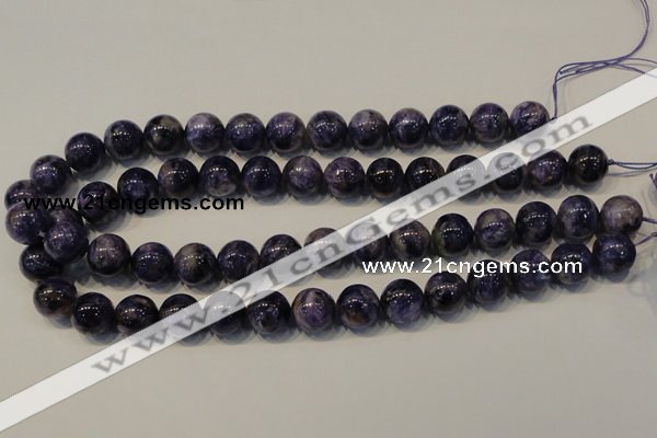 CCG34 15.5 inches 14mm round natural charoite gemstone beads