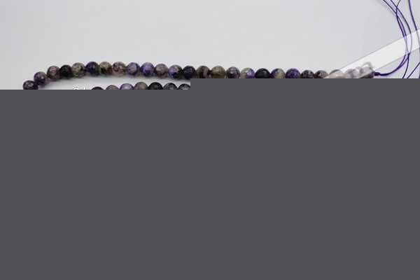 CCG52 15.5 inches 8mm faceted round natural charoite beads