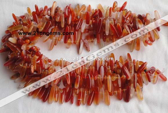 CCH07 16 inches red onyx chips gemstone beads wholesale