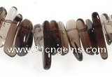 CCH15 16 inches smoky quartz chips gemstone beads wholesale