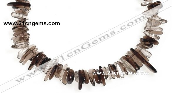 CCH15 16 inches smoky quartz chips gemstone beads wholesale