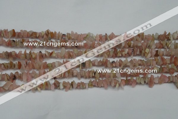 CCH202 34 inches 3*5mm pink opal chips gemstone beads wholesale