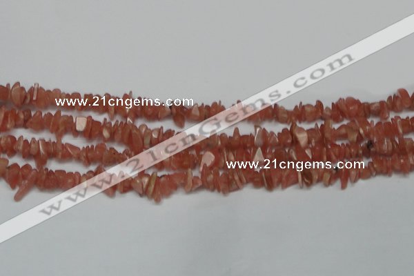 CCH209 16 inches 3*5mm rhodochrosite chips gemstone beads wholesale