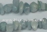 CCH215 34 inches 5*8mm aquamarine chips gemstone beads wholesale