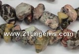 CCH226 34 inches 5*8mm red leopard skin jasper chips beads wholesale