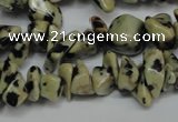 CCH228 34 inches 5*8mm dalmatian jasper chips gemstone beads wholesale