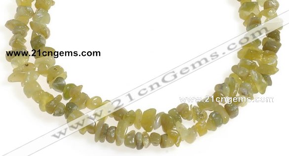 CCH23 35 inches Korea jade chips gemstone beads wholesale