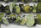 CCH233 34 inches 5*8mm yellow howlite turquoise chips beads wholesale