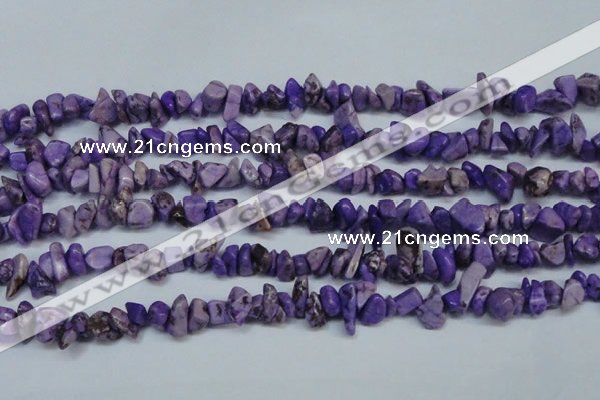 CCH234 34 inches 5*8mm dyed turquoise chips beads wholesale