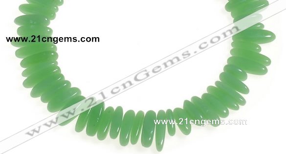 CCH24 16 inches green jade chips gemstone beads wholesale