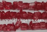 CCH262 34 inches 4*6mm synthetic crack crystal chips beads wholesale