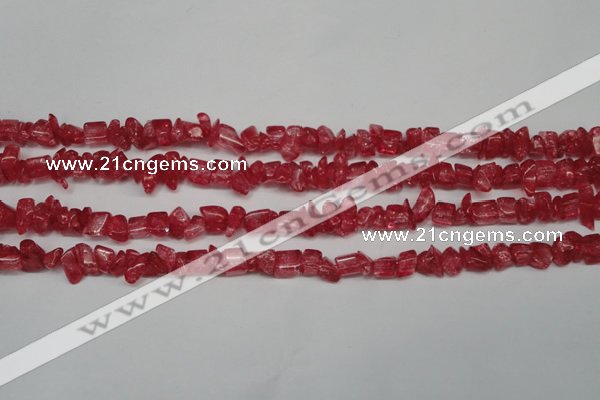 CCH262 34 inches 4*6mm synthetic crack crystal chips beads wholesale