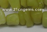 CCH273 34 inches 8*12mm olive jade chips gemstone beads wholesale