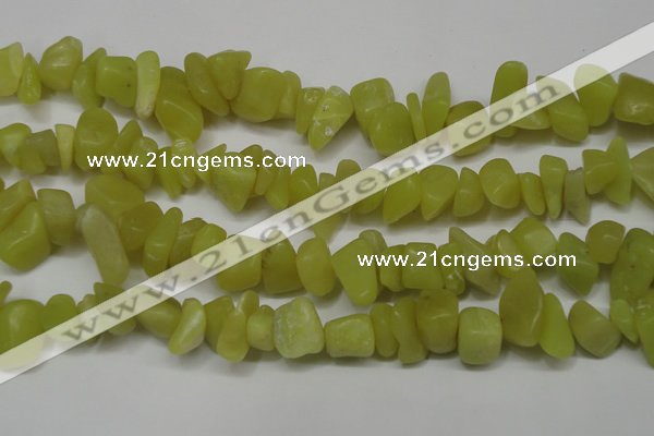 CCH273 34 inches 8*12mm olive jade chips gemstone beads wholesale