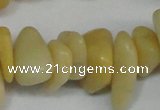 CCH274 34 inches 8*12mm yellow jade chips gemstone beads wholesale