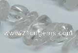 CCH290 34 inches 8*12mm white crystal chips gemstone beads wholesale