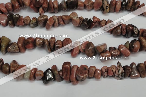 CCH298 34 inches 8*12mm rhodochrosite chips gemstone beads wholesale