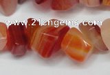 CCH303 34 inches 8*12mm red agate chips gemstone beads wholesale