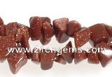 CCH31 34 inches gold sand stone chips gemstone beads wholesale