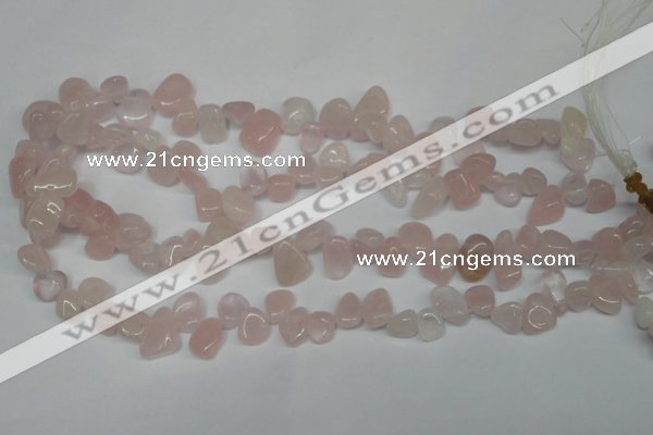 CCH311 15.5 inches 10*15mm rose quartz chips gemstone beads wholesale