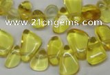 CCH313 15.5 inches 10*15mm synthetic citrine chips beads wholesale