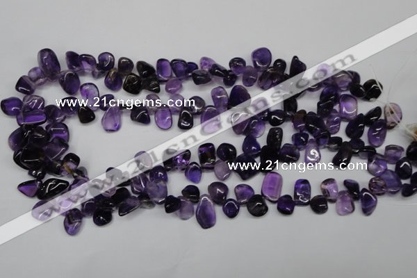 CCH315 15.5 inches 10*15mm amethyst chips gemstone beads wholesale