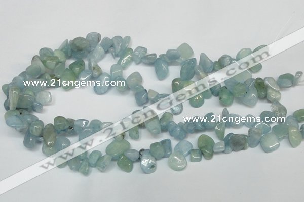 CCH319 15.5 inches 10*15mm aquamarine chips gemstone beads wholesale