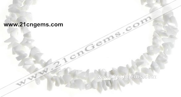 CCH32 35 inches white stone chips gemstone beads wholesale