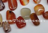 CCH333 15.5 inches 10*15mm red agate chips gemstone beads wholesale