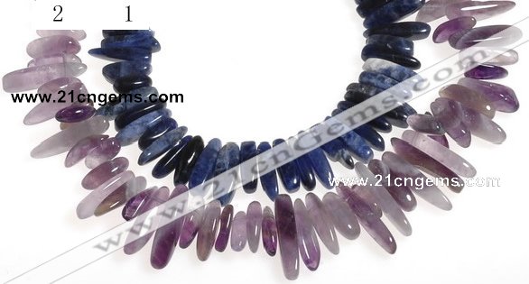 CCH34 16 inches purple & blue sodalite chips beads wholesale