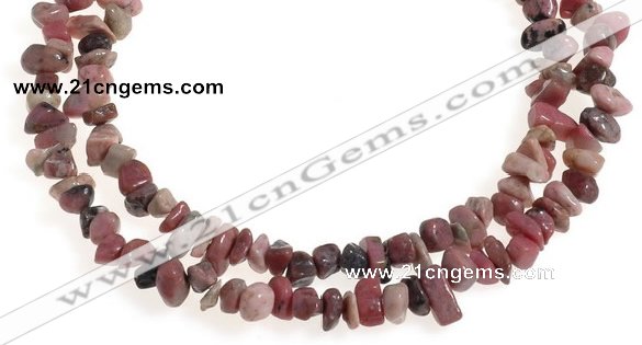 CCH37 34 inches rhodonite chips gemstone beads wholesale