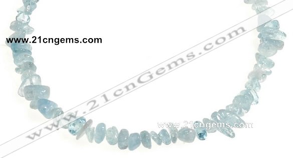 CCH43 16 inches aquamarine chips gemstone beads wholesale