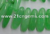 CCH501 15.5 inches 6*18mm - 8*25mm dyed white jade chips beads