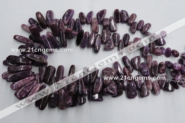 CCH502 15.5 inches 6*15mm - 8*28mm kunzite chips beads