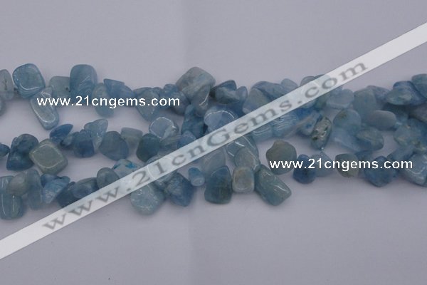 CCH610 15.5 inches 6*8mm - 10*14mm aquamarine chips gemstone beads