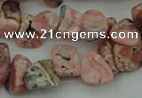 CCH619 15.5 inches 6*8mm - 10*14mm rhodochrosite chips gemstone beads