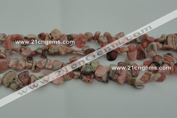 CCH619 15.5 inches 6*8mm - 10*14mm rhodochrosite chips gemstone beads