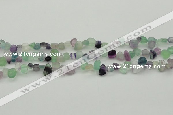 CCH635 15.5 inches 6*8mm - 10*14mm fluorite gemstone chips beads