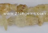 CCH708 15.5 inches 6*8mm - 10*14mm yellow topaz chips beads