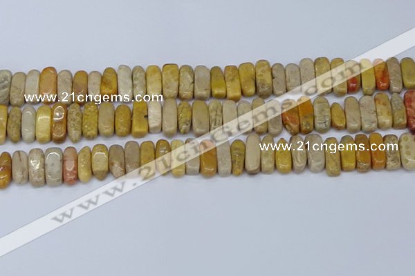 CCH713 15.5 inches 5*10mm - 5*15mm fossil coral chips beads